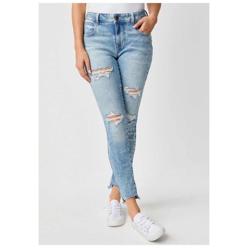 🍑 Maurice’s High-Rise Vintage Wash Jeans size 8 •Cool Meets Comfort• NWTS-$55 - Picture 9 of 12